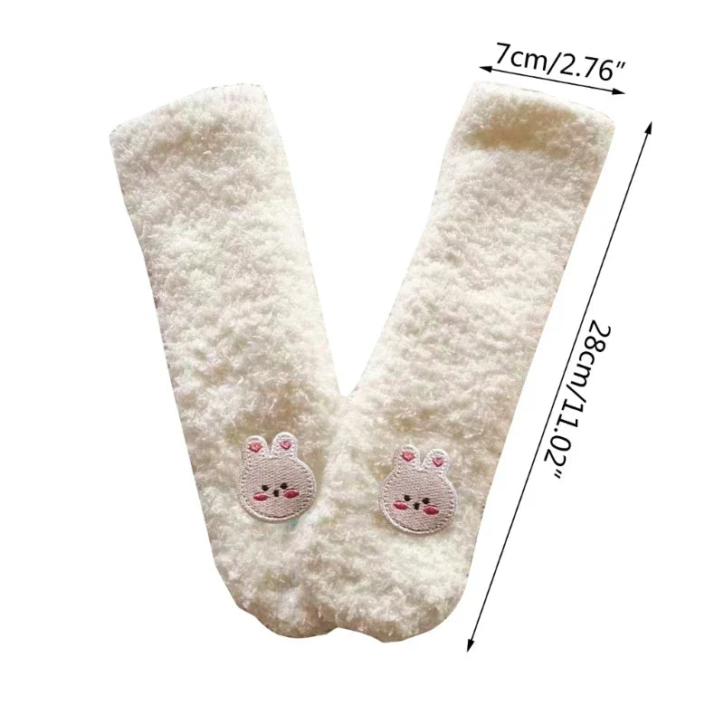Baby Socks Fleece Autumn Winter Cartoon Non-slip Floor