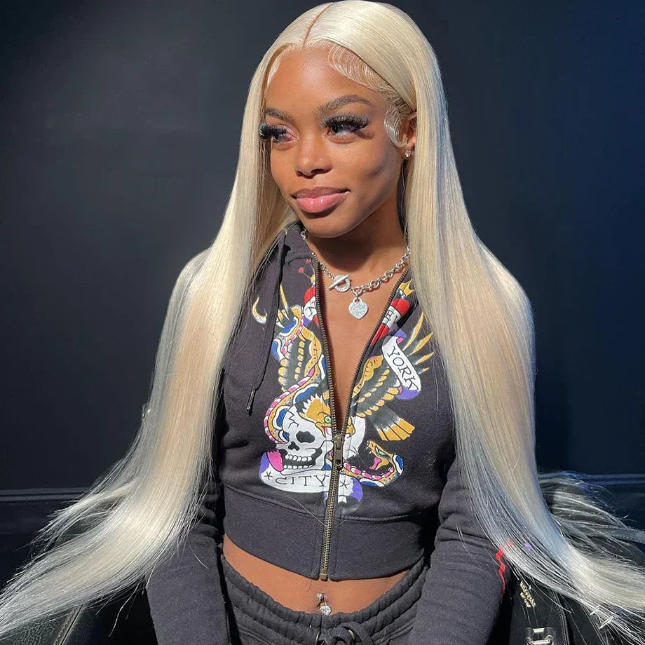 30 inch 613 Blonde Lace Front Human Hair