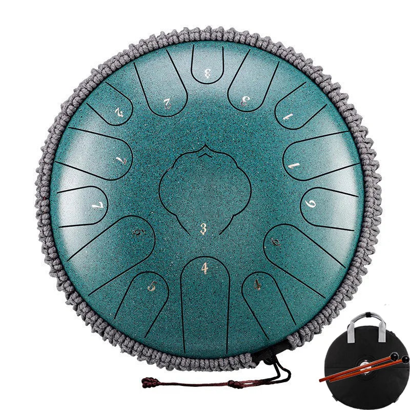 Hluru Glucophone Steel Tongue Drum 12 Inch 13