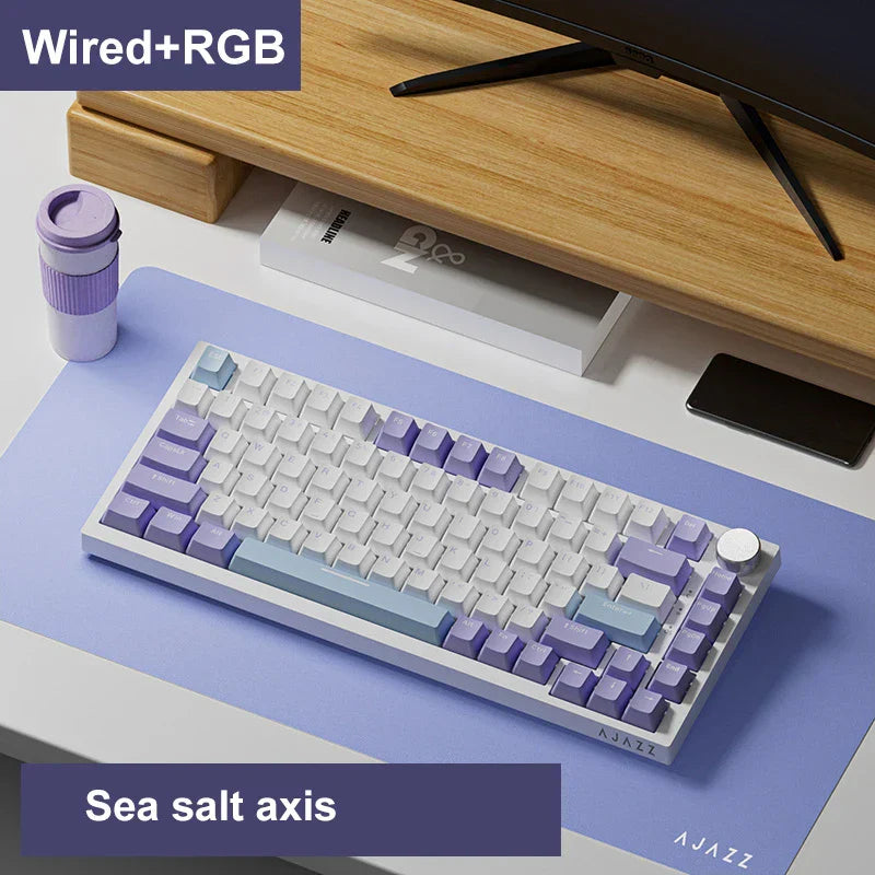 Ajazz Ak820 RGB Tri-Mode Gaming Mechanical Keyboard 82