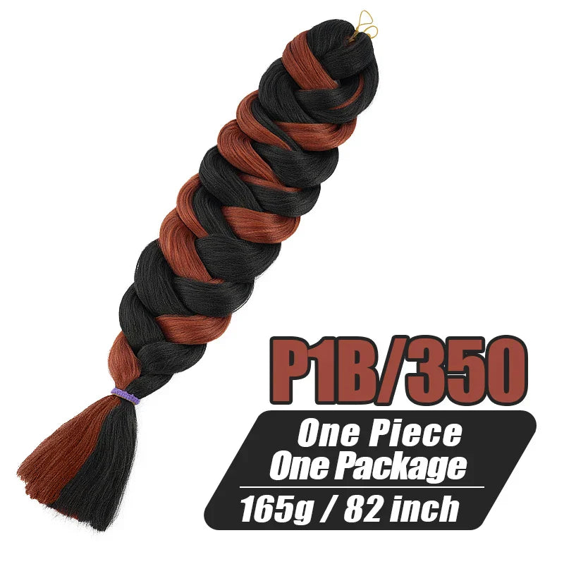 Wigundle 82 Inch Jumbo Braids Crochet Hair Extensions