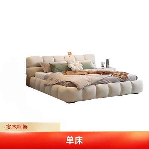 Modern Whitr Set Bed Soft Wood Small Large