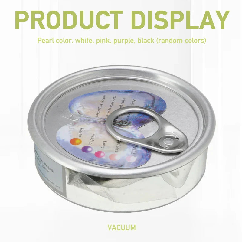 Natural Oyster Wish Pearl Vacuum Can Pendant Necklace