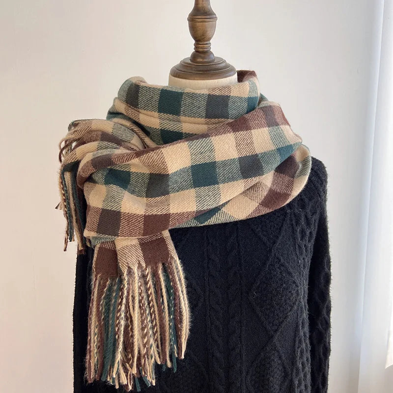 2023 Pamwallymensa Women's Scarf Winter Luxury Brand Tippet