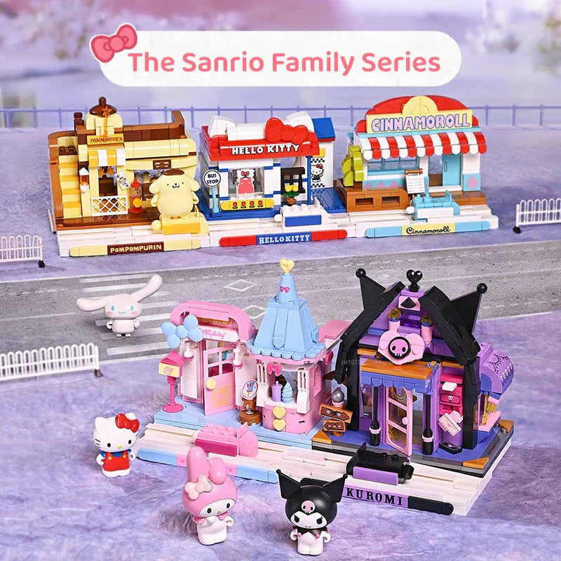 Sanrio Assembled Toy Building Blocks Hello Kitty Kuromi