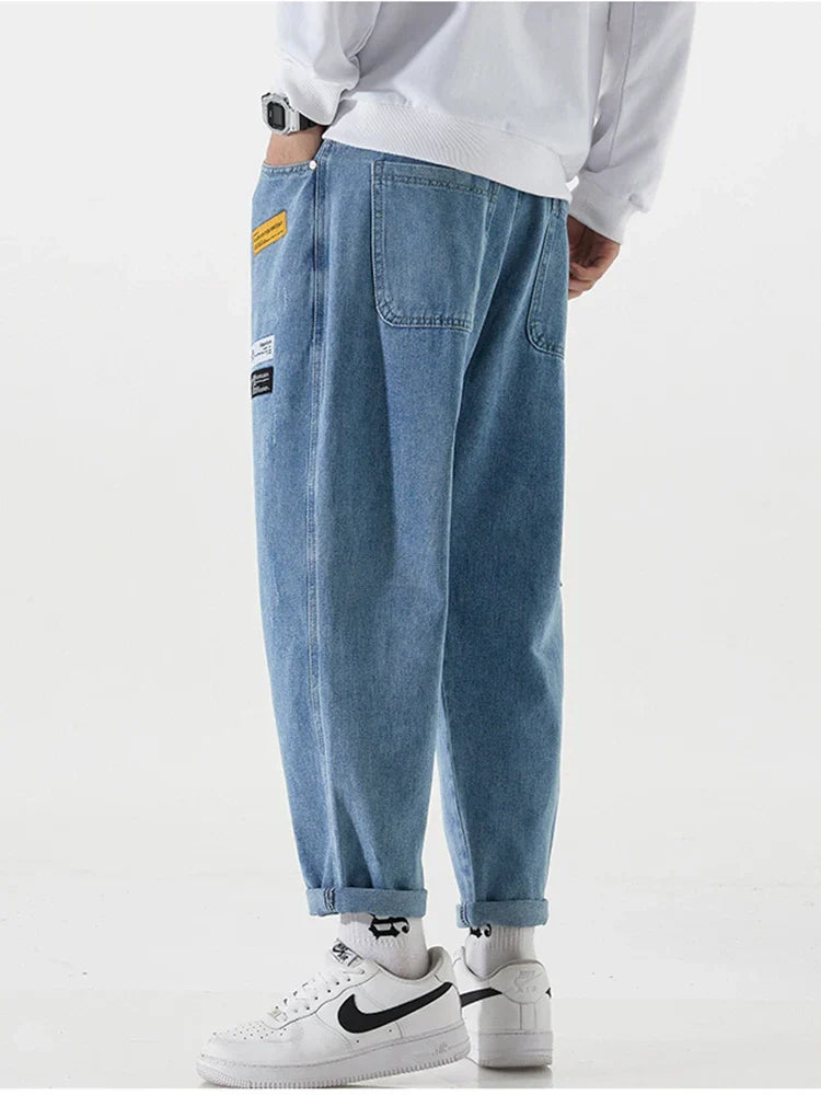2023 New Korean Fashion Men's Jeans Classic Man