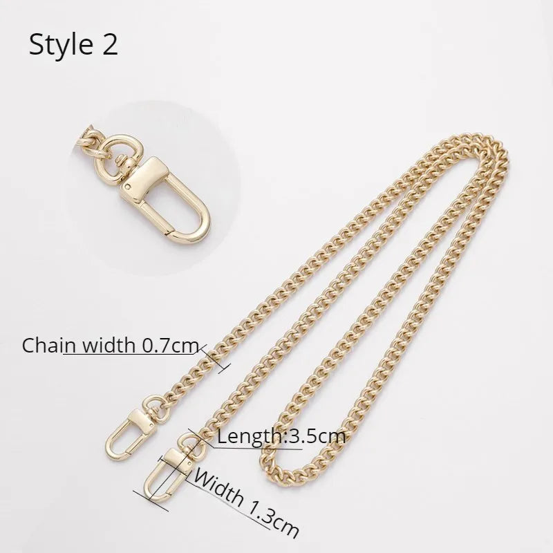 Golden Bag Chain Accessories Metal Extension Chains Underarm