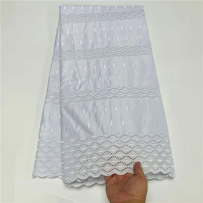 High Quality Swiss Voile Lace In Switzerland 100%