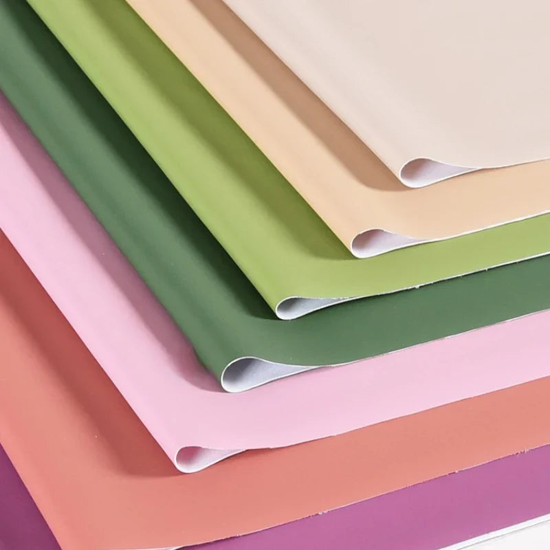 Knitted PU Leather Fabric Matte Finish Four Sided