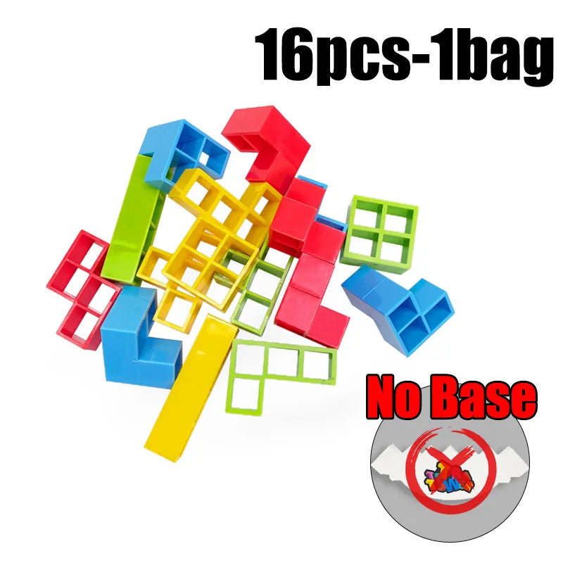 16PCS/32PCS/48PCS Russian Block Cubes Stacking Practice Children's Concentration