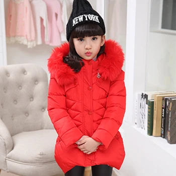 Big Size Winter Girls Jackets Keep Warm Thicken