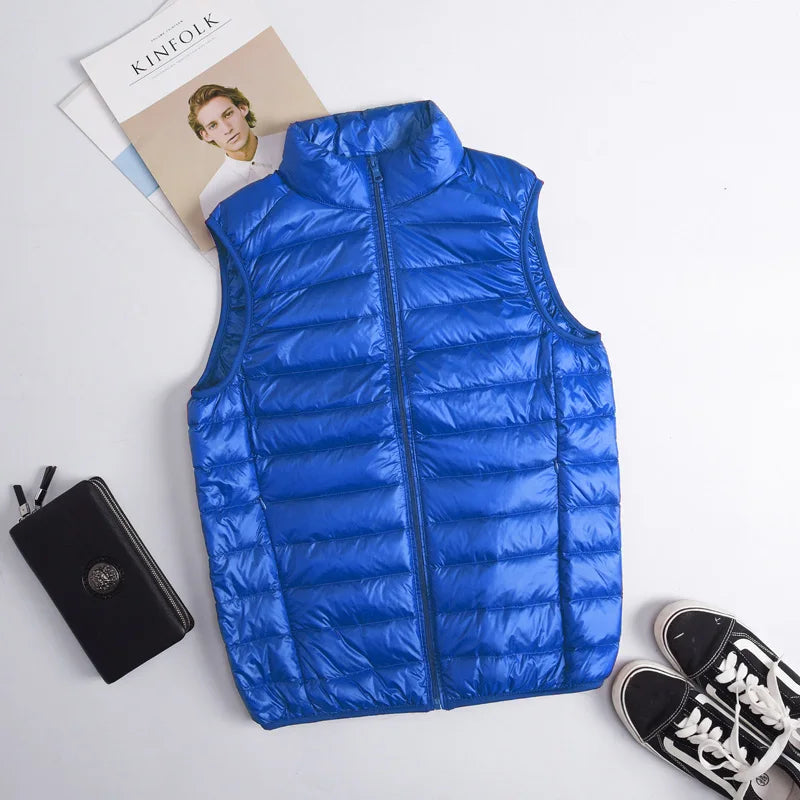 Winter Men Duck Down Vest Plus Size Coat