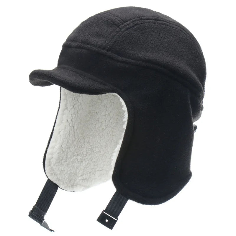 Men's Winter Berber Fleece Hat Warm Thick Add