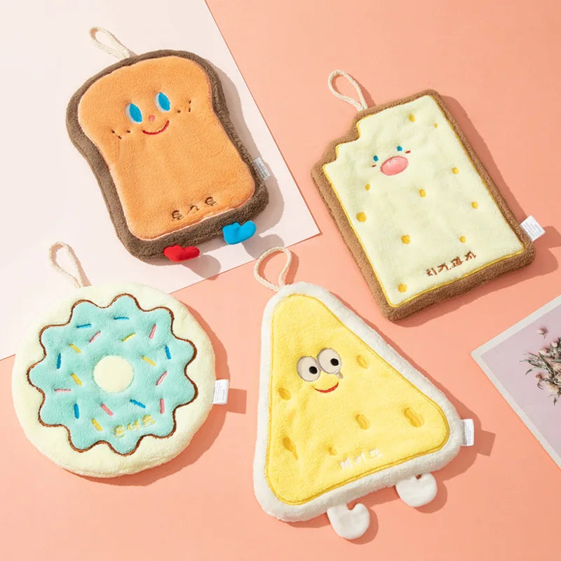 Cute Cartoon Hand Towel Hanging Style Kitchen Hand