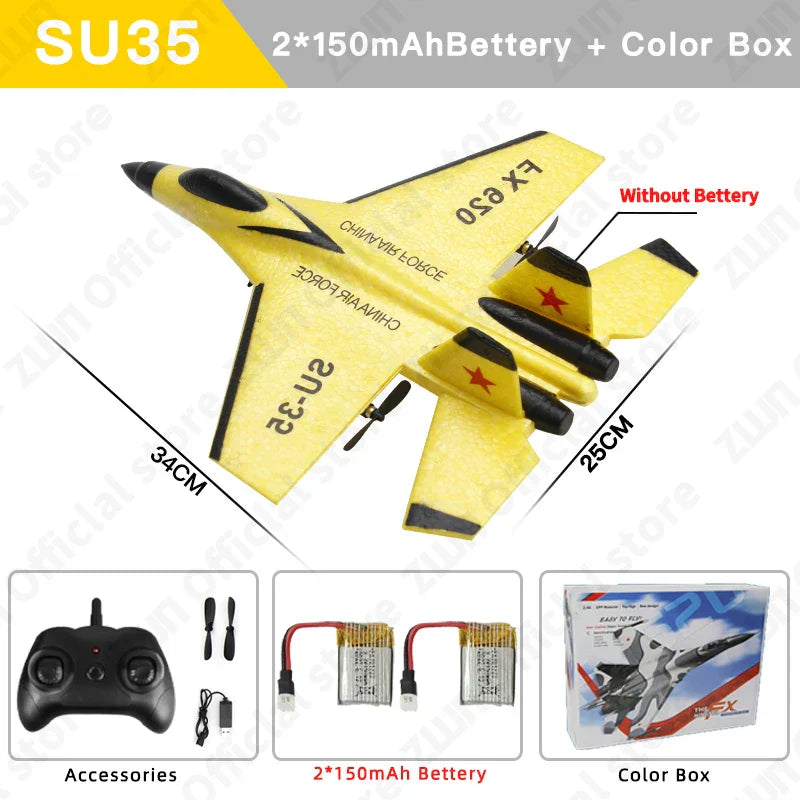 RC Plane SU35 2.4G LED Lights Aircraft Remote