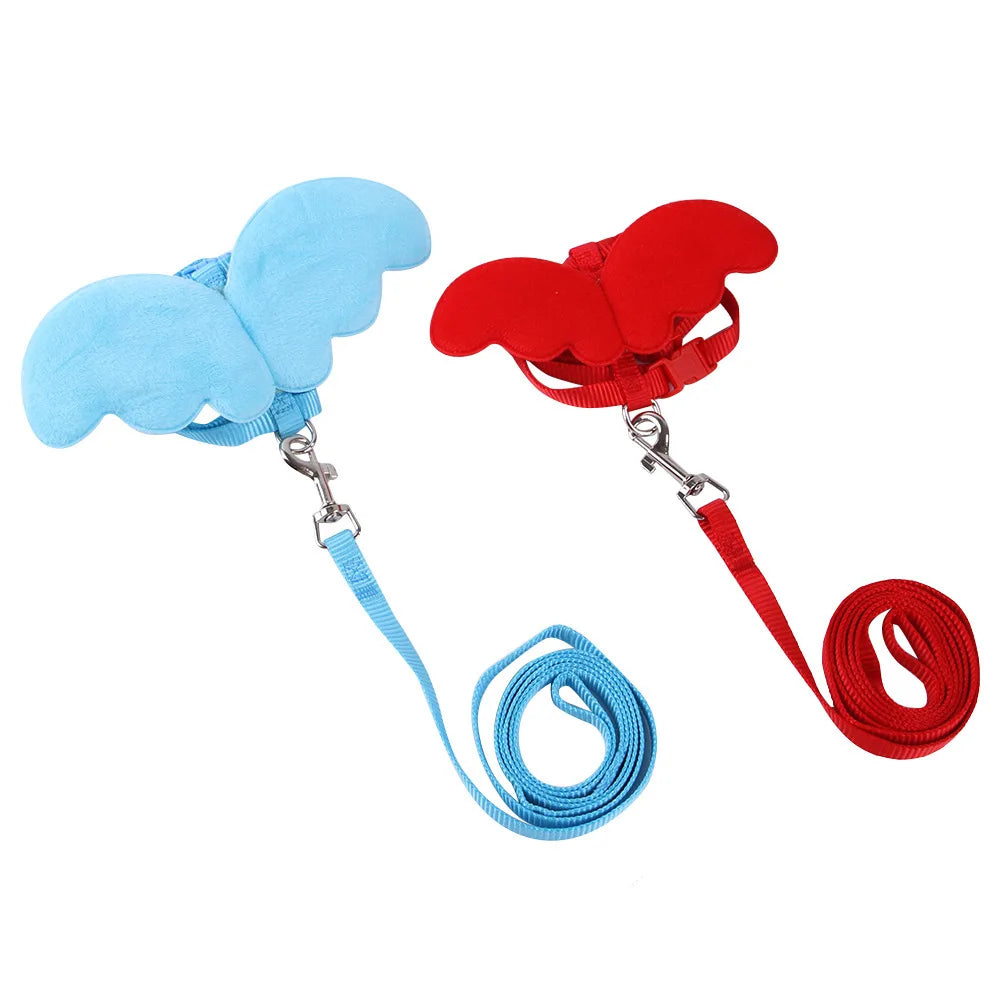 Hamster Rabbit Angel Wings Harness Leash Collar Chest