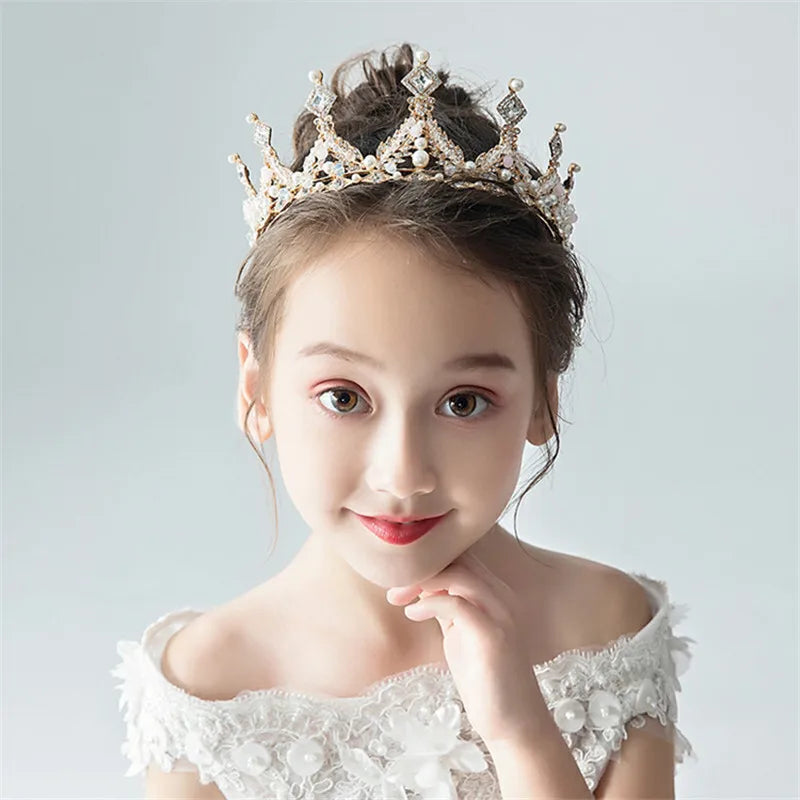 Kids Girls Crystal Tiaras and Crown Headbands Bridal