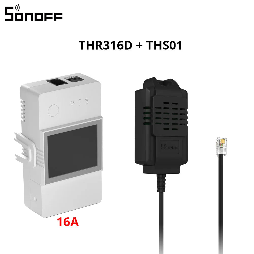 Sonoff TH16 Smart Wifi Switch Monitoring Temperature Humidity