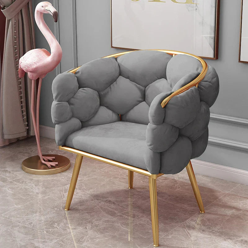 Nordic living room armchairs luxury design Single velvet