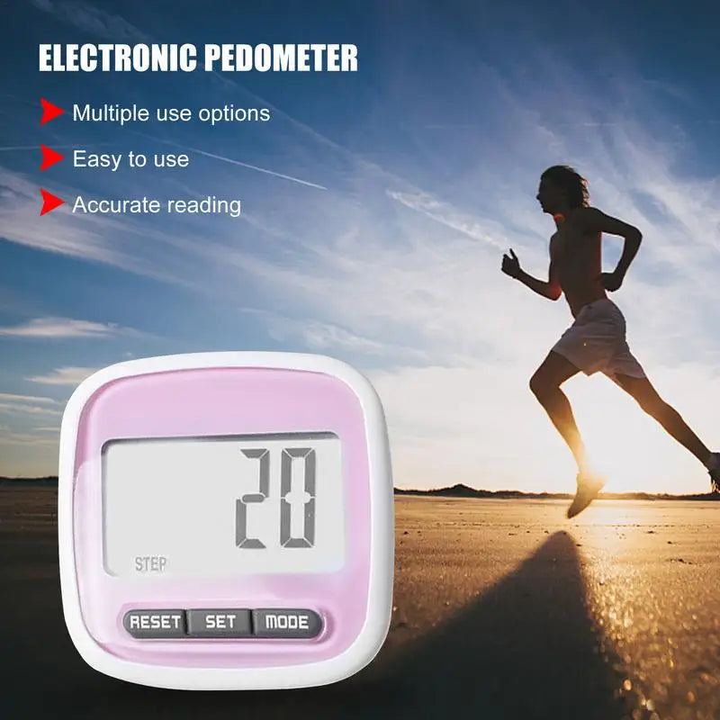 Mini Digital Step Counter Large Screen Smart Electronic