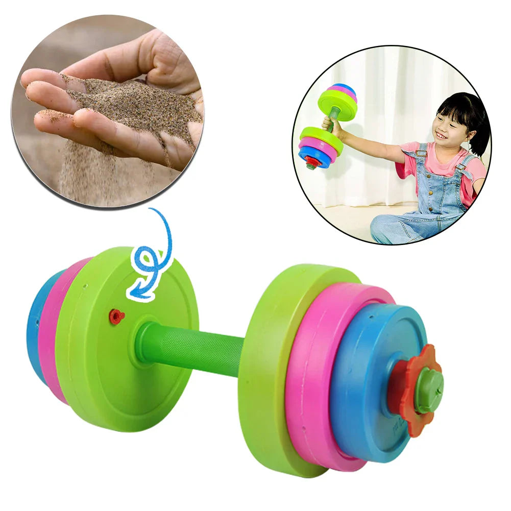 Children dumbbell detachable long barbell child boy girl