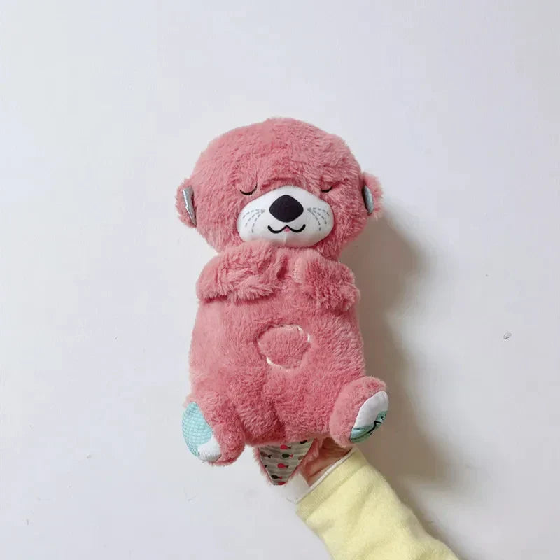 Breathing Bear Baby Soothing Otter Plush Doll Toy