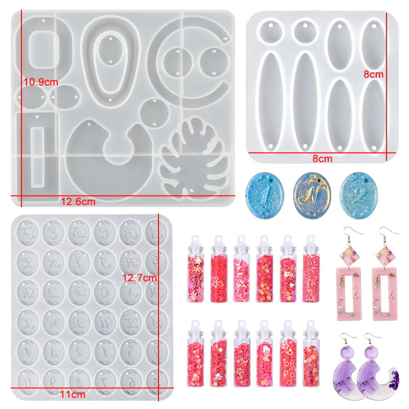 Epoxy Resin Accessories Kit With 3 Layers Box