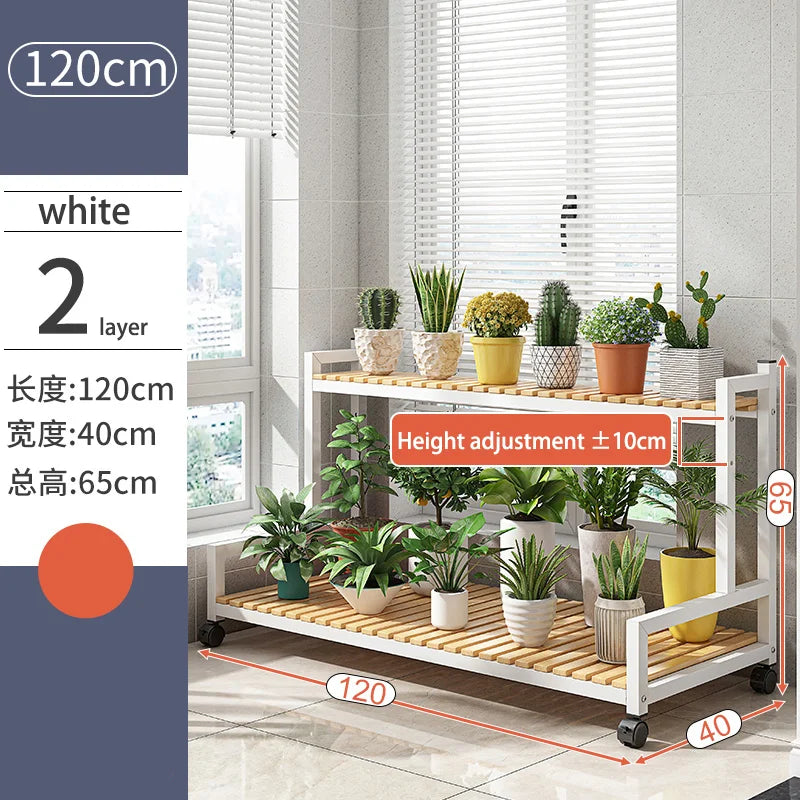 Indoor flower stand, balcony flower shelf, living room