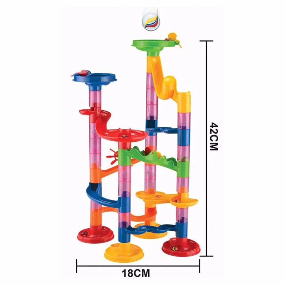 50pcs Marble Run Race Track Building Blocks Kids