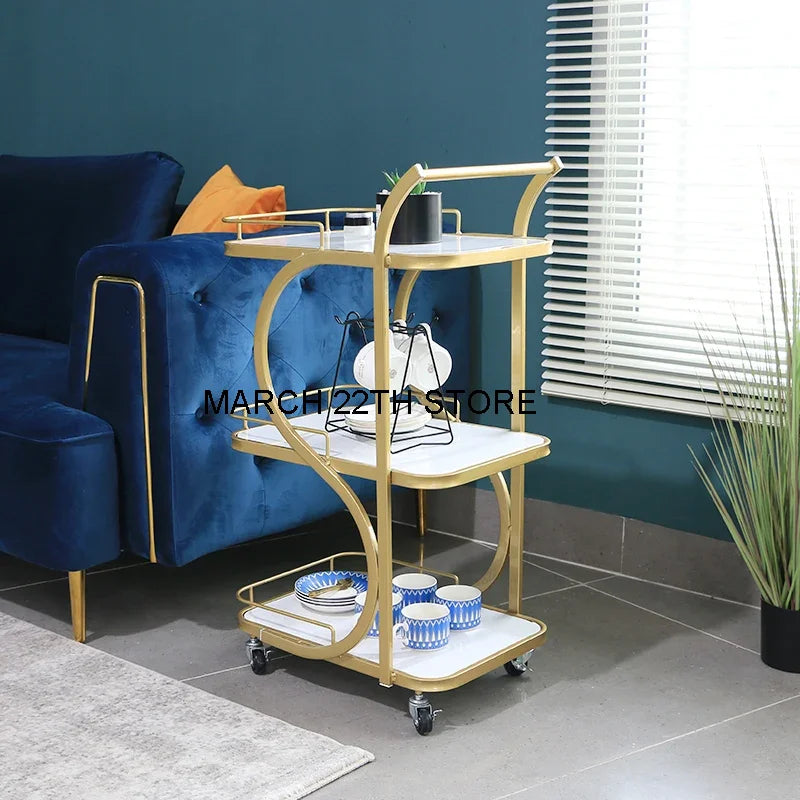 Kitchen Bar Trolley Food Truck Basket Cabinets Hotel