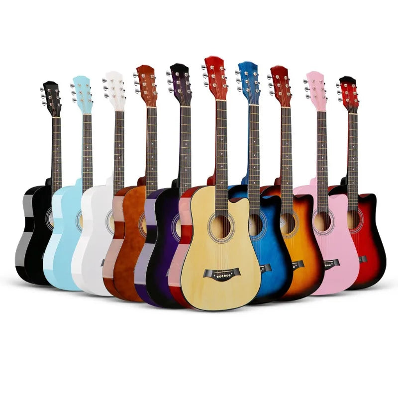 VZb 38-inch folk acoustic guitar beginners practice guitar