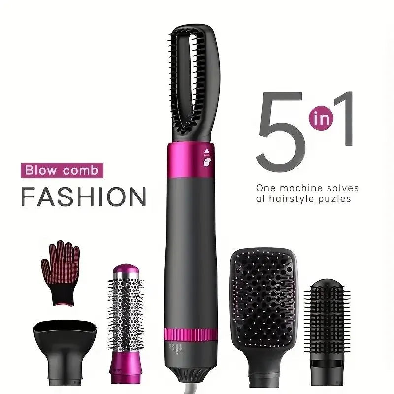 HOMEFISH 5 in 1 Hair Dryer Brush Hot