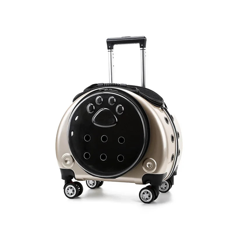 Pet Dog Cat Trolley Suitcase Luggage with Wheels