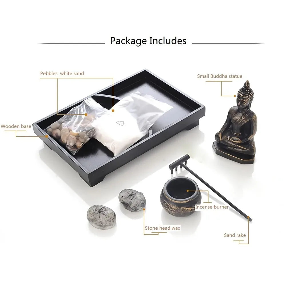 Buddha Statues and Table Candle Holder Zen, Garden