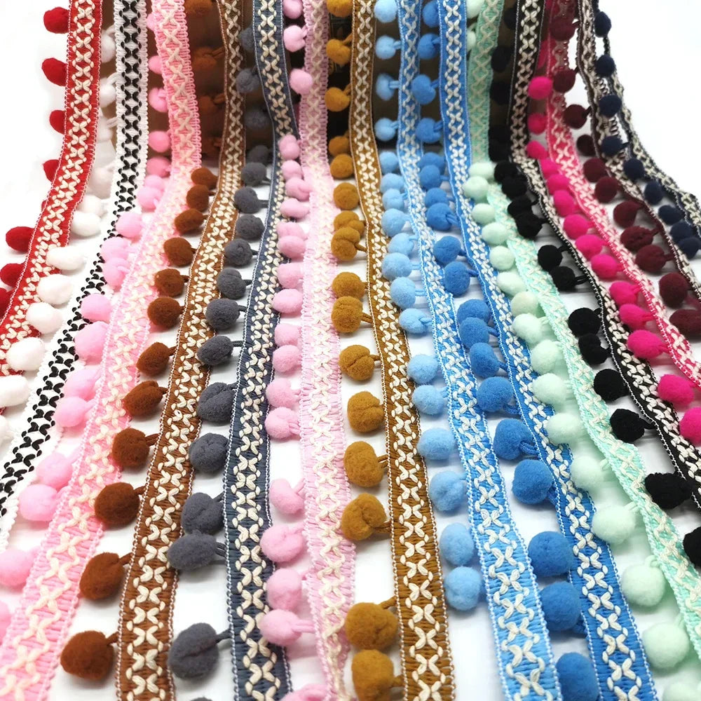 10yards Pom Pom Trim Lace Fabric Sewing Accessories