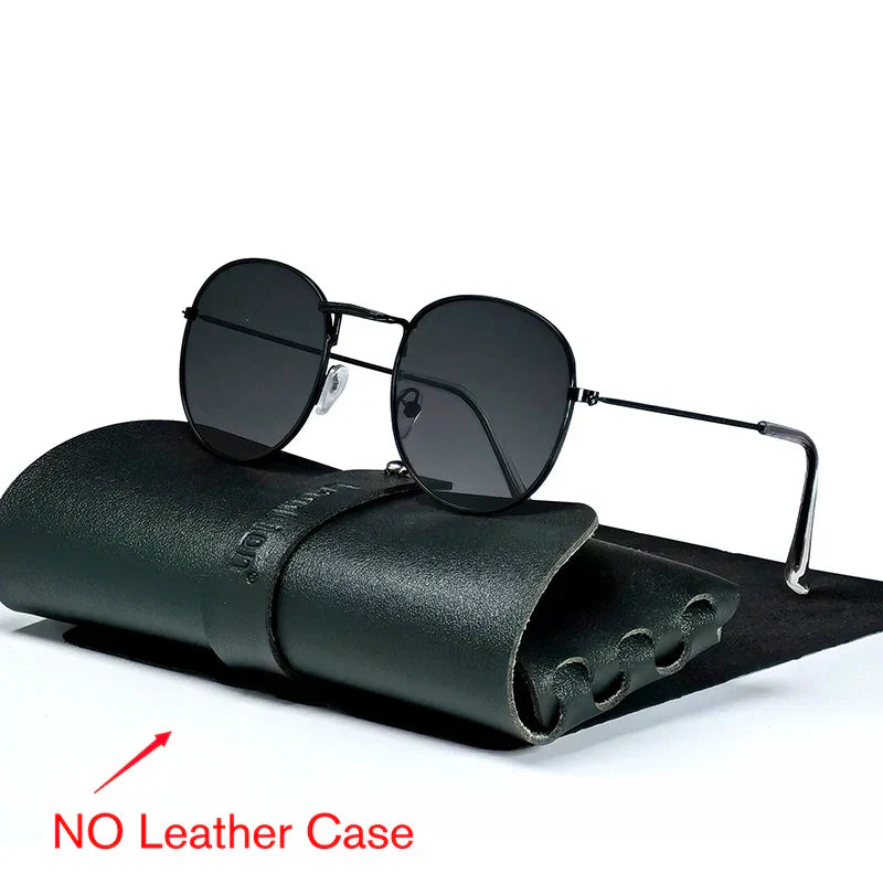 LeonLion 2023 Round Retro Sunglasses Men Round Vintage