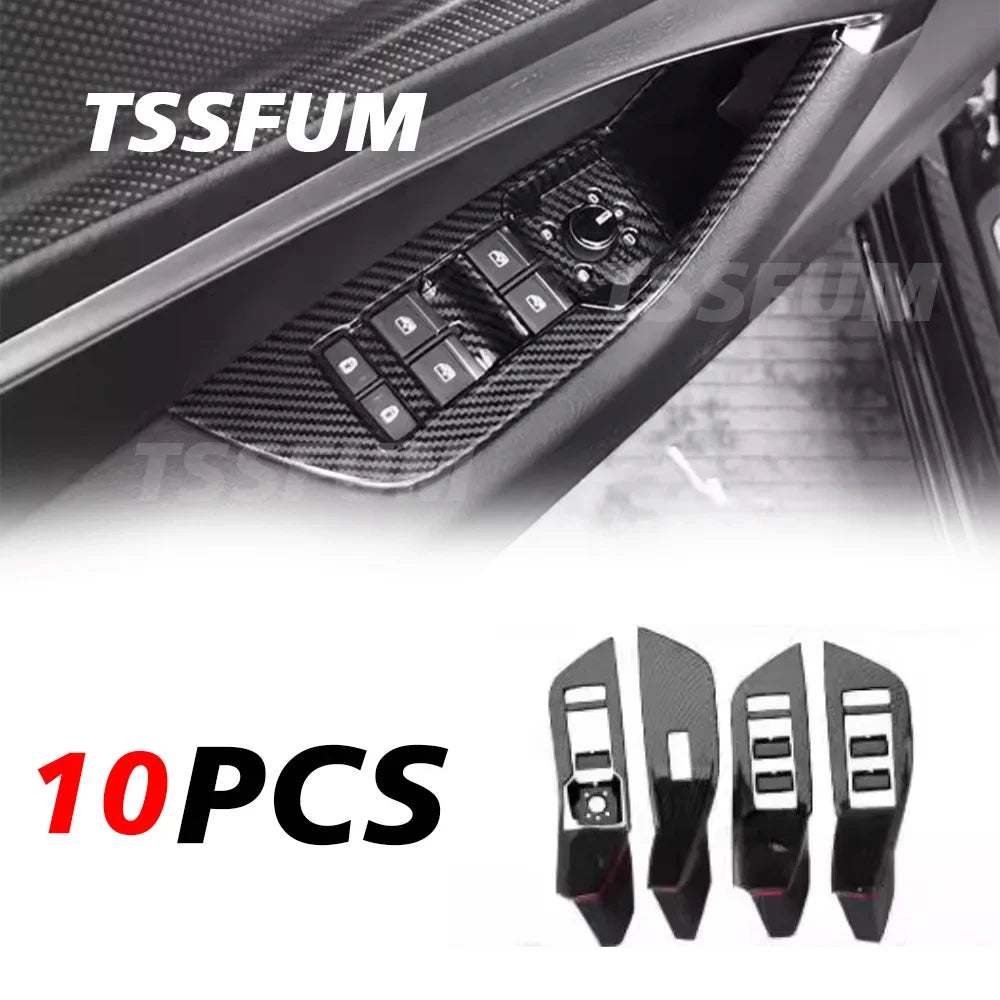 Car Interior Carbon Fiber Full Set Sticker for