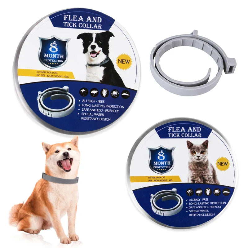 1/2/3PCS Adjustable Dog & Cat Collar Flea &