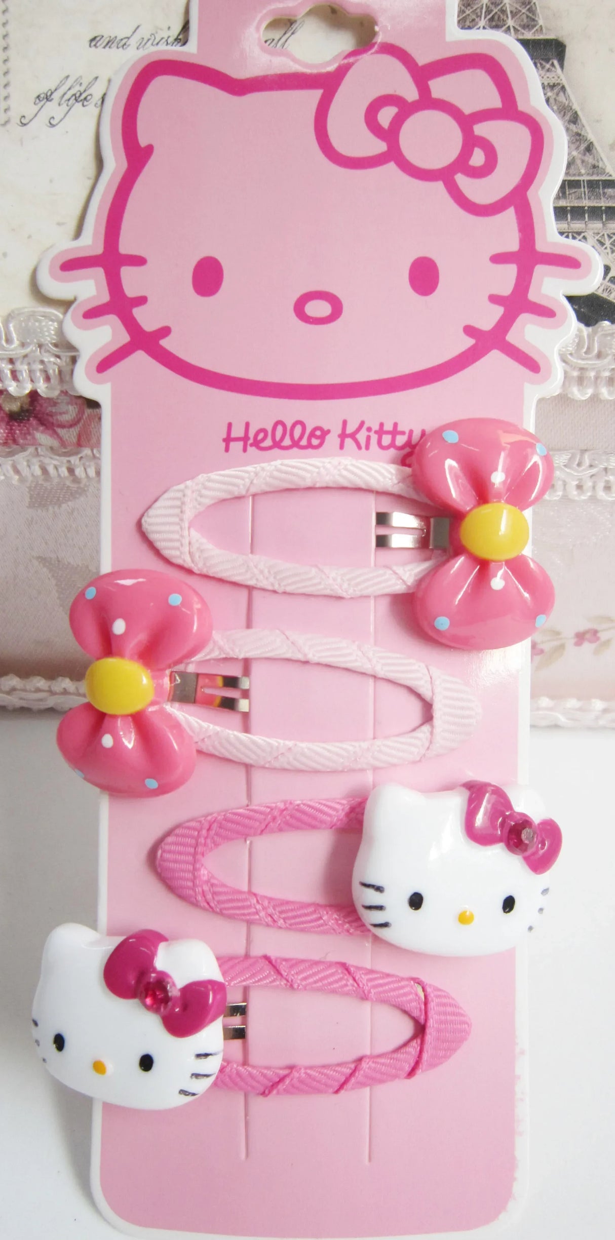 4pcs Sanrio Hello Kitty Children's Hairpin Hair Rope