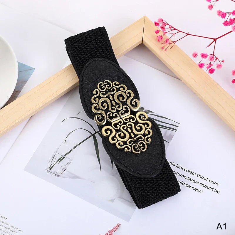 Women Bowknot Cummerbunds 1PCS Elastic Bow Wide Stretch