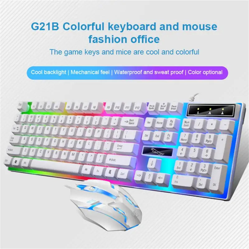 RYRA Keyboard Mouse Set G21B-RGB-BA Mechanical Gaming Keyboard