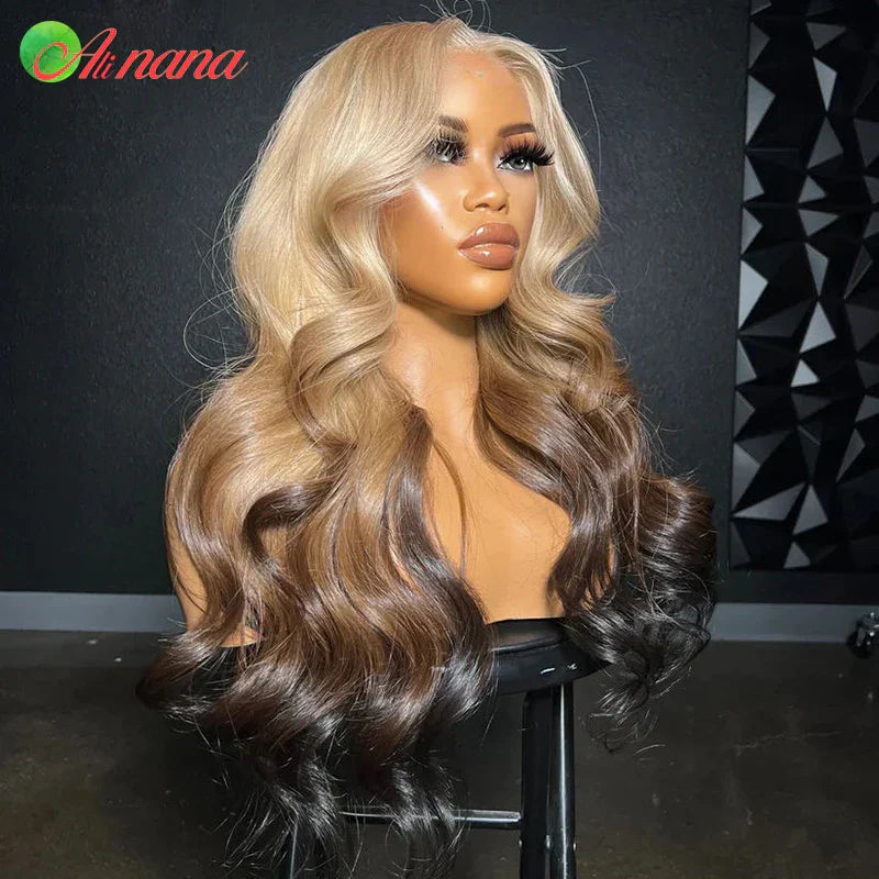 HD 13x4 Lace Frontal Wig Body Wave Ombre
