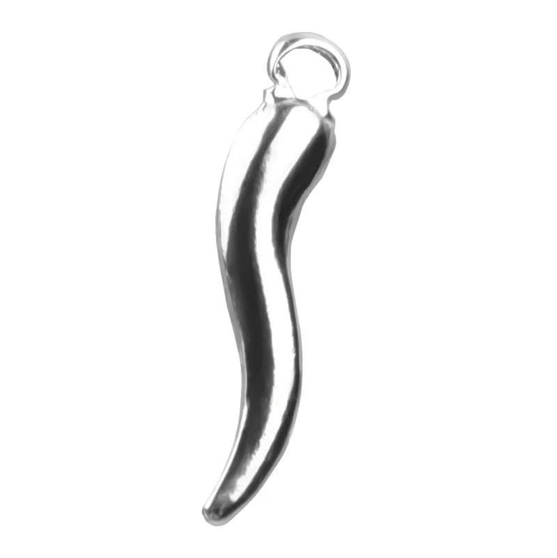 5pcs Stainless Steel Chili Charms Pendant For Jewelry