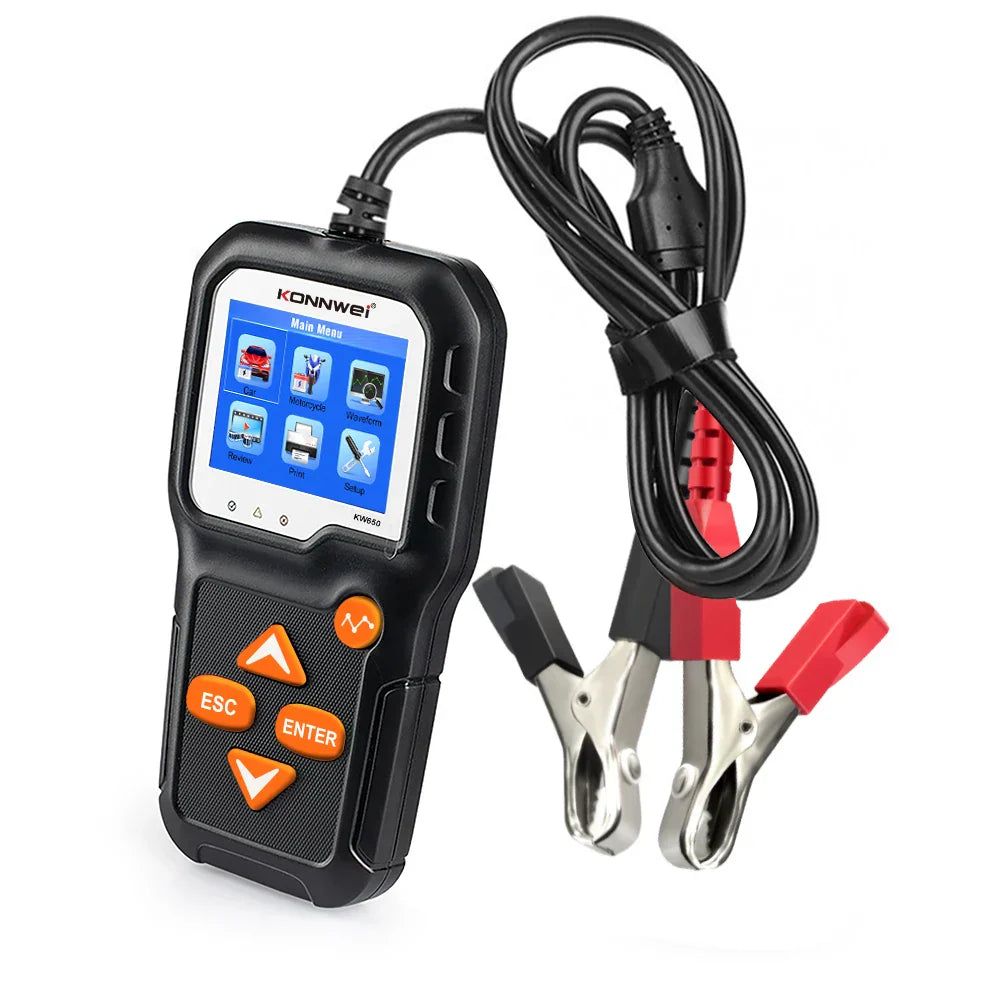 KONNWEI KW650 Car Motorcycle Battery Tester 12V 6V