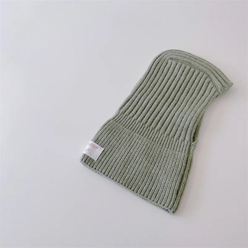 Winter Warm Solid Knit Hooded One Piece Baby