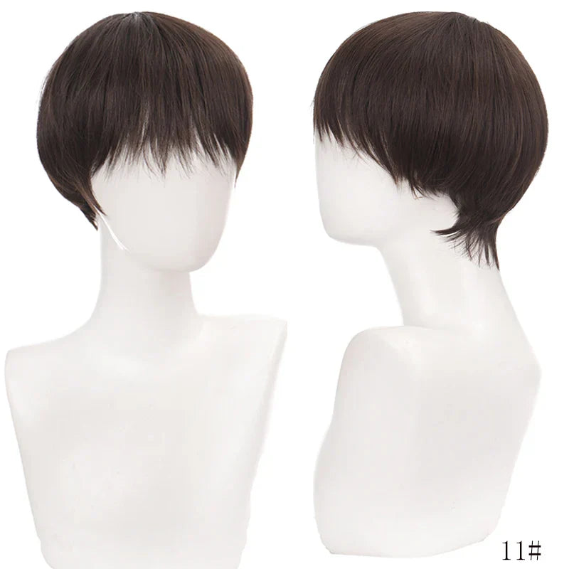 MANWEI Fashion Men Short Wig Light Yellow Blonde