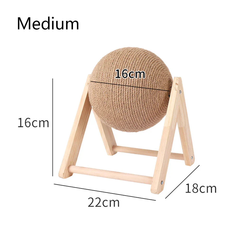 Cat Scratcher Toy Pet Scratching Ball Kitten Sisal