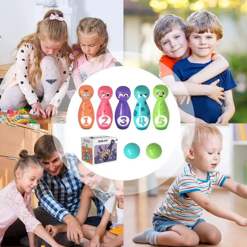 Kids Bowling Set Creative Tabletop Mini Bowling Set