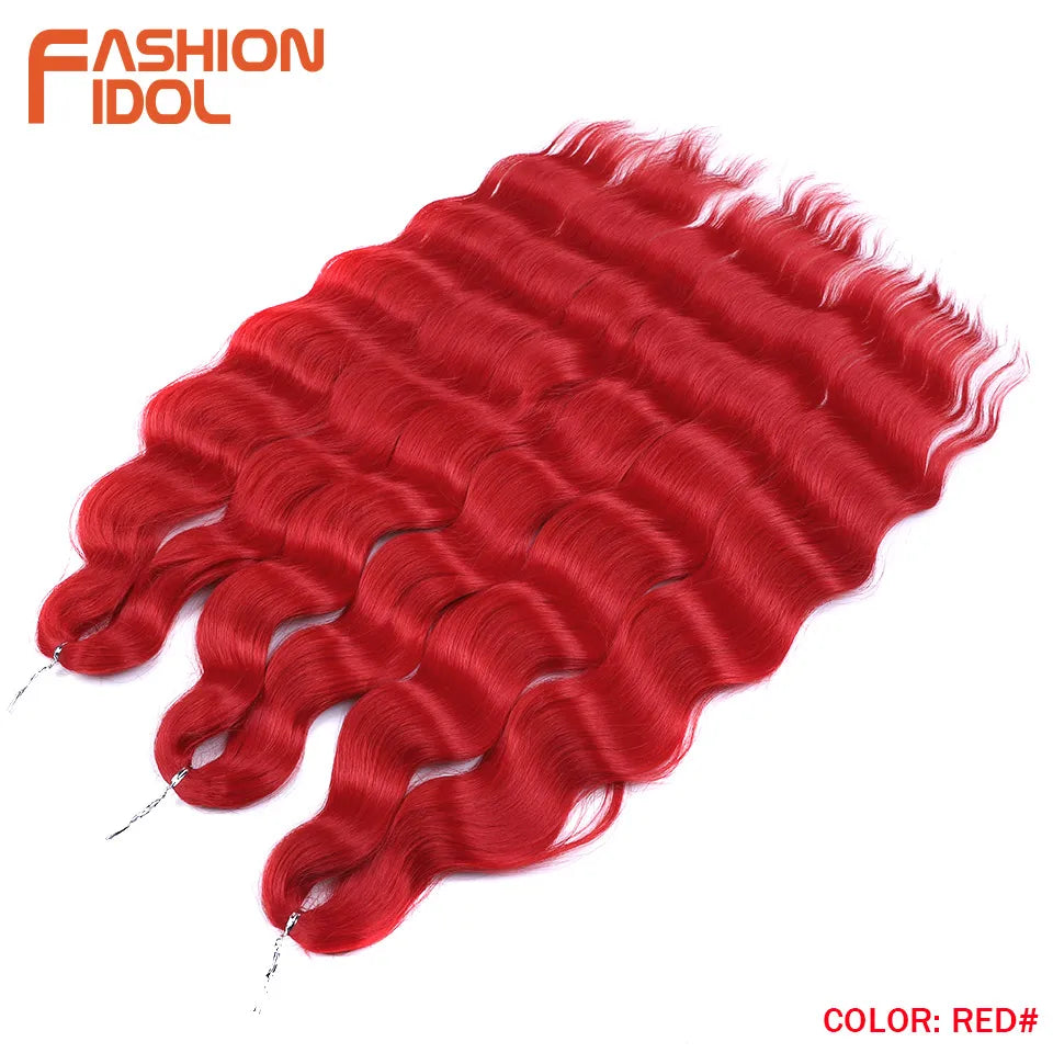 FASHION IDOL Lena Hair Synthetic Deep Wave Braiding