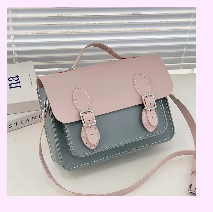 DIY Leather Cambridge Bag Handmade Sewing Women Crossbody
